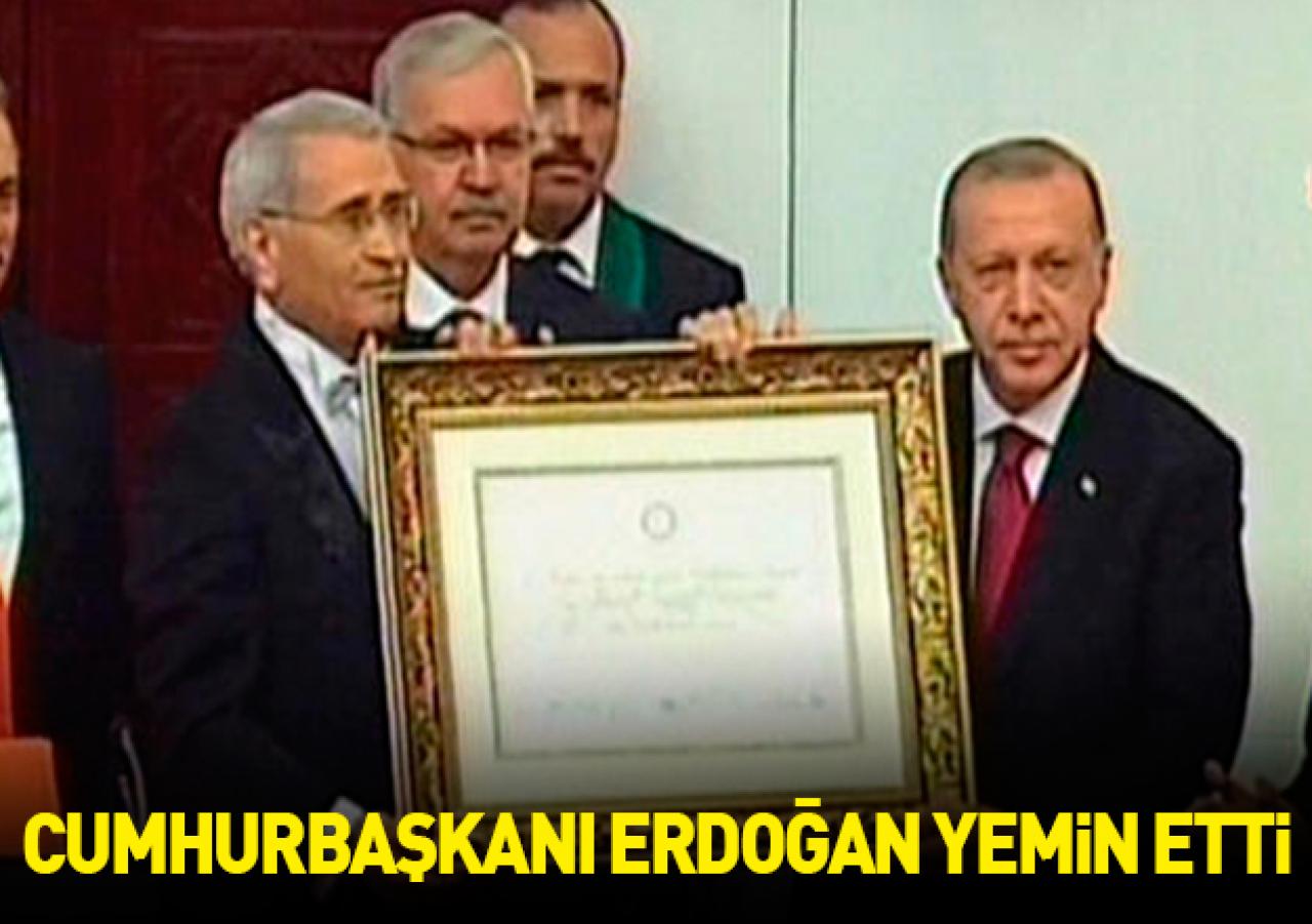 Cumhurbaşkanı Erdoğan yemin etti!