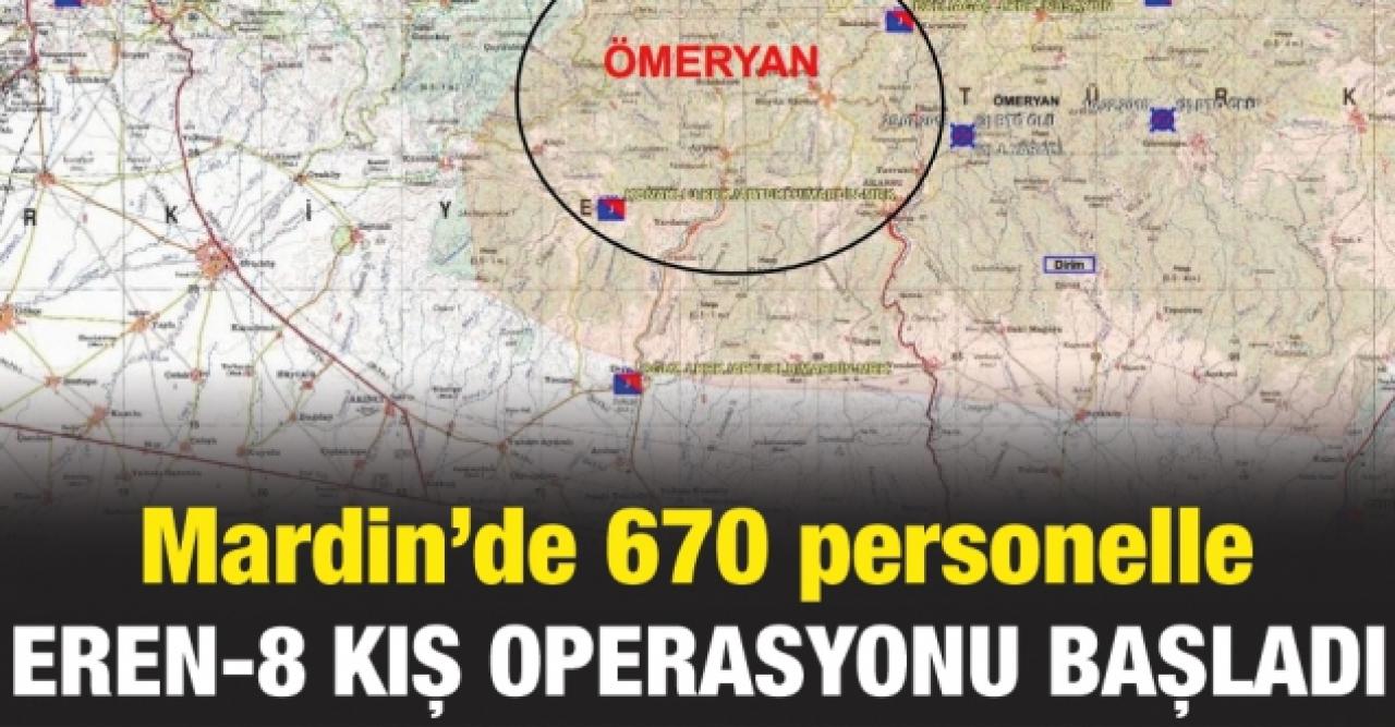 Mardin'de 'Eren Kış-8 Operasyonu' başlatıldı