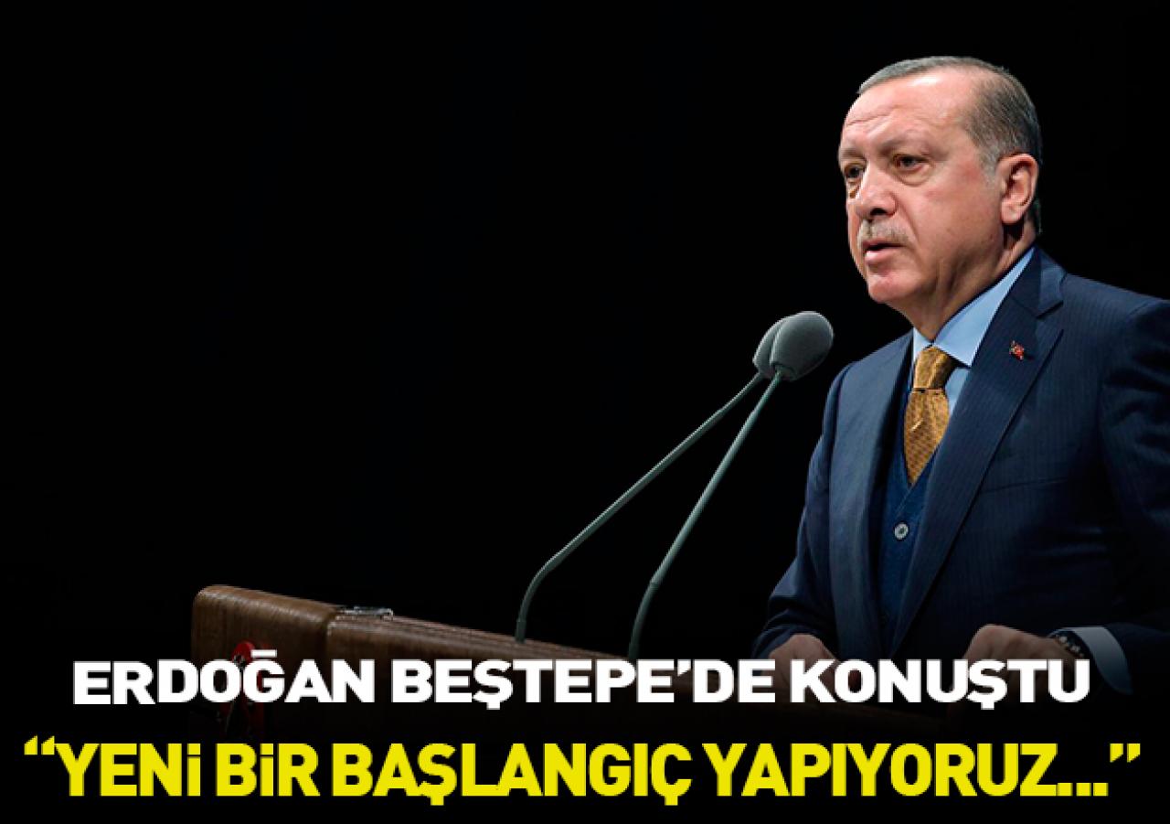 Cumhurbaşkanı Erdoğan Beştepe'de konuştu