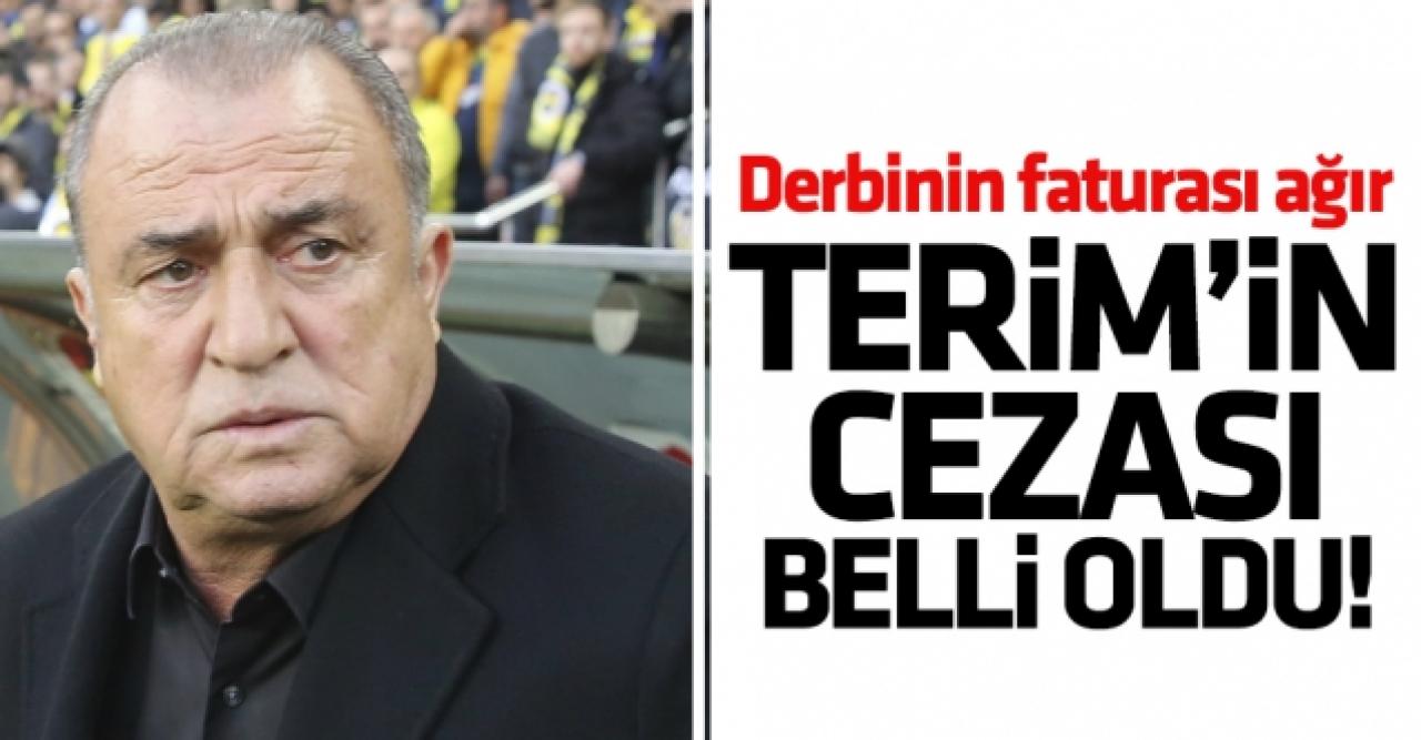 Fatih Terim'in cezası belli oldu! O maçları kaçıracak...