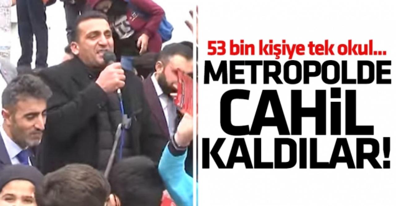 Metropolde cahil kaldılar: 53 bin kişiye tek okul!