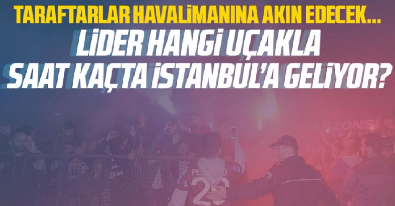 Trabzonspor saat kaçta ve hangi uçakla İstanbul'a geliyor? Canlı takip