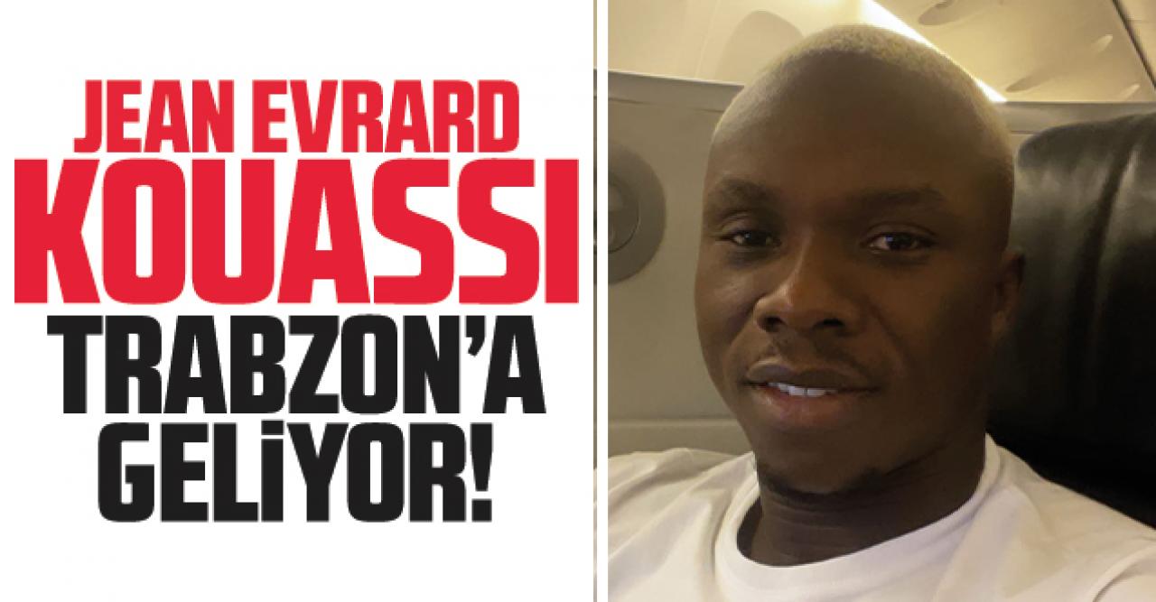 Jean Evrard Kouassi Instagram'dan paylaştı! Trabzon için uçakta