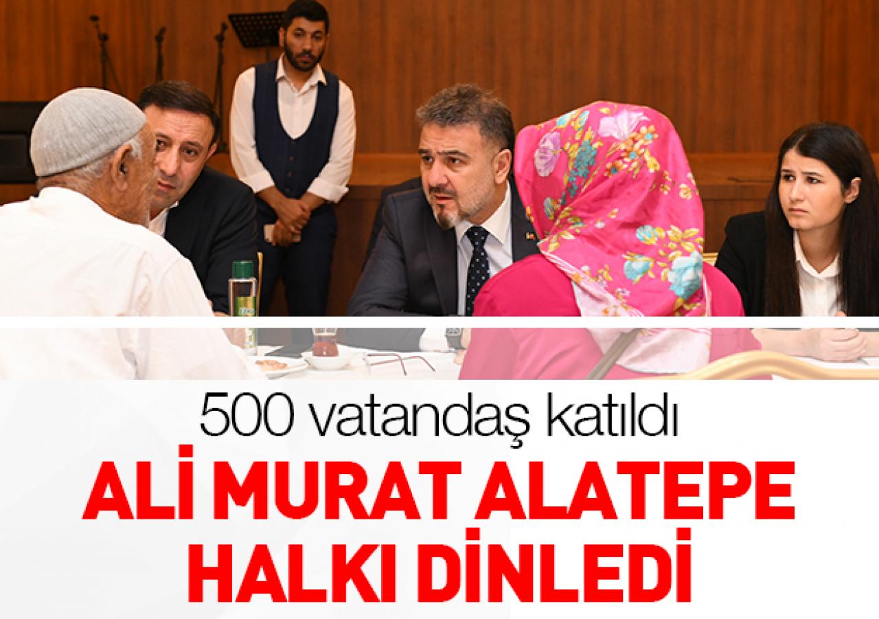 Başkan Alatepe halkı dinledi