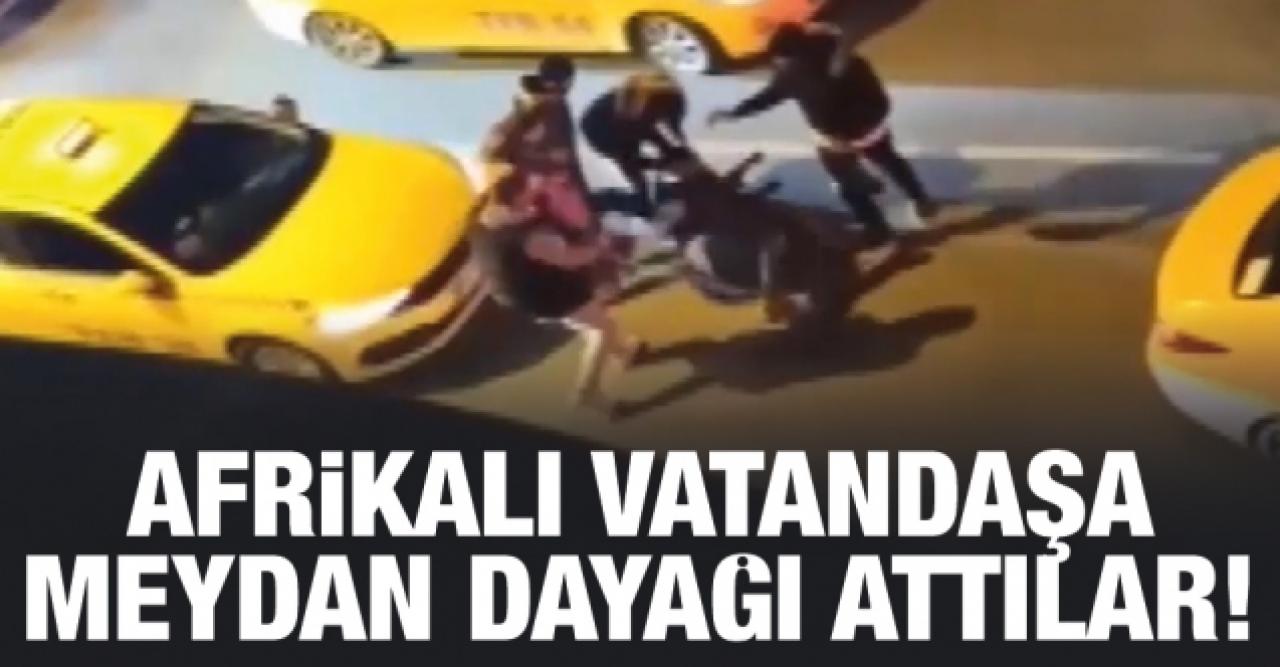 Esenyurt'ta taksicilerden Afrikalı kişiye meydan dayağı