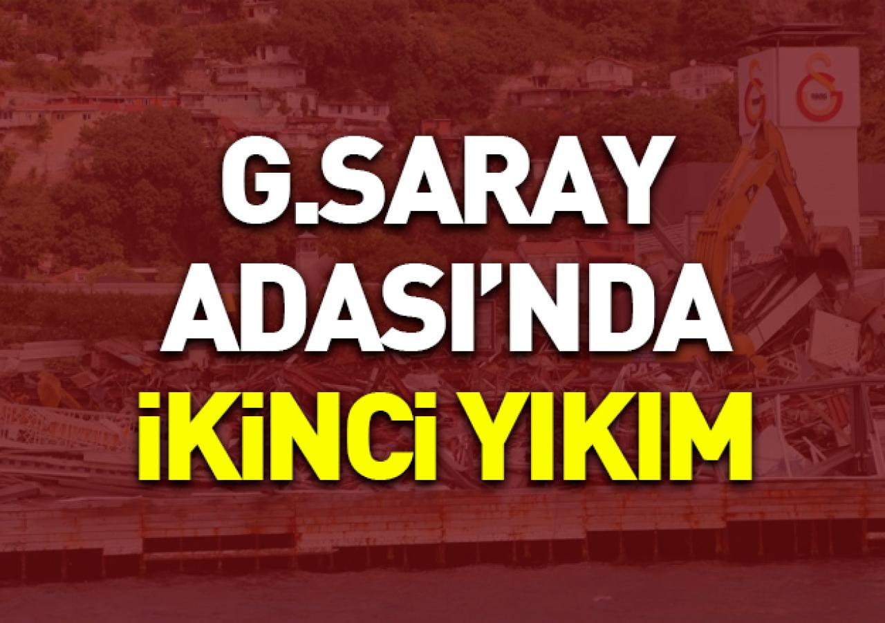 Galatasaray Adası'nda bu sabah ikinci yıkım başladı