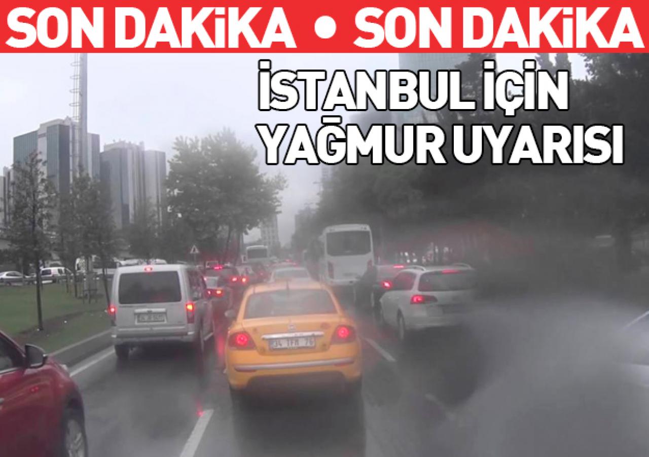 İstanbul için 3 gün yağmur uyarısı