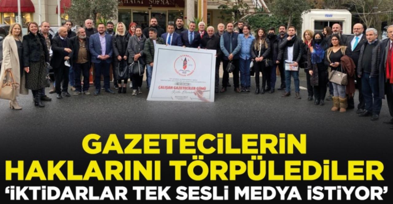 Gazetecilerin haklarını törpülediler, İktidarlar tek sesli medya istiyor...