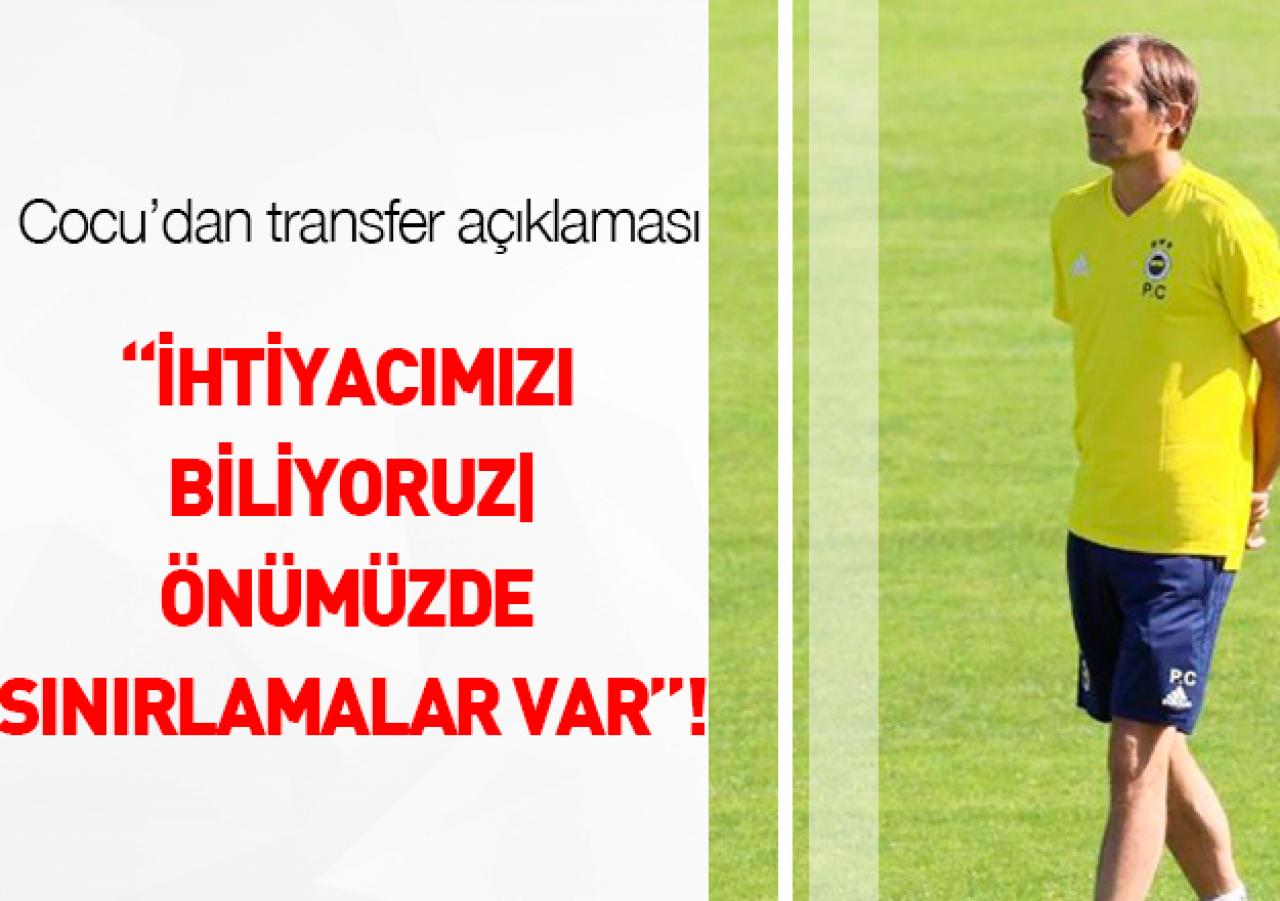 Cocu: "Transfer için çok çalışıyoruz"