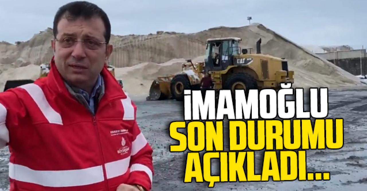 Ekrem İmamoğlu İstanbul'daki son durumu açıkladı