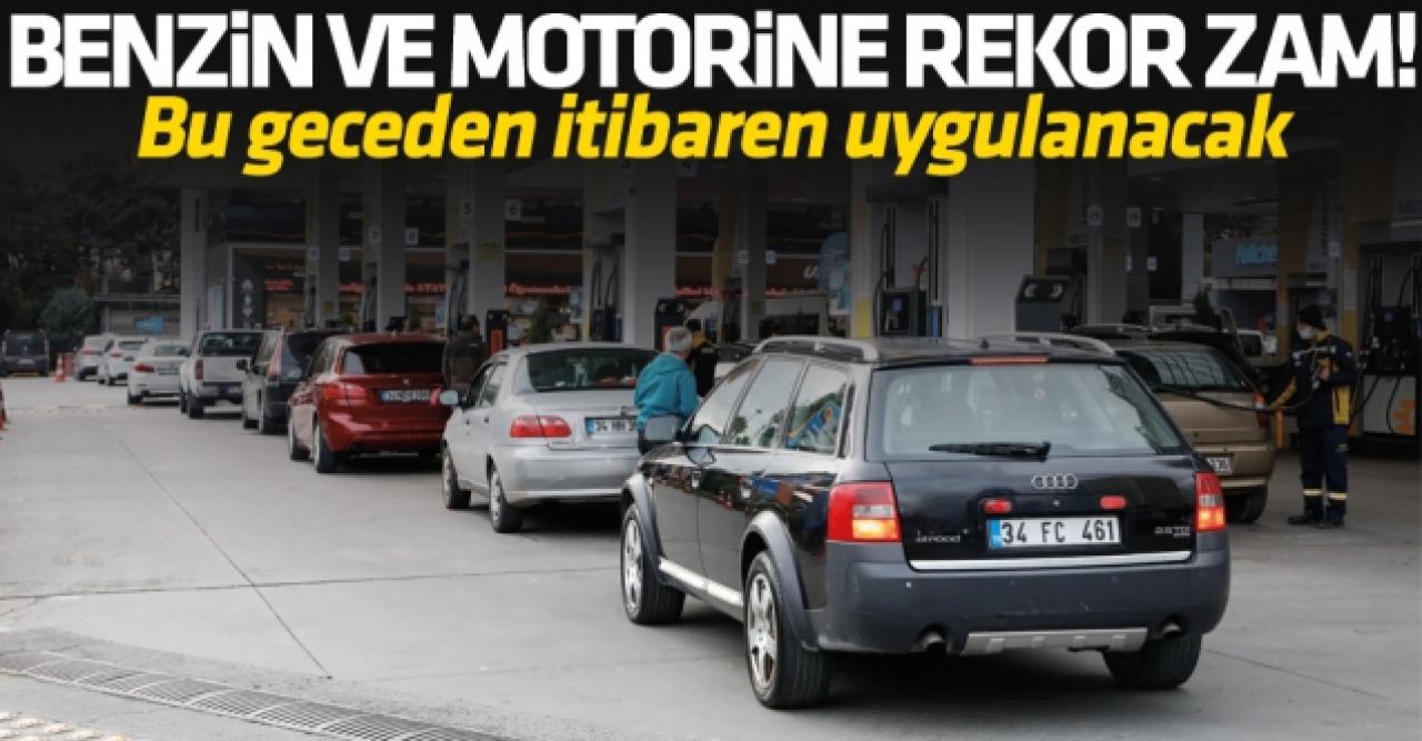 Benzin ve motorine gece yarısından itibaren rekor zam geliyor