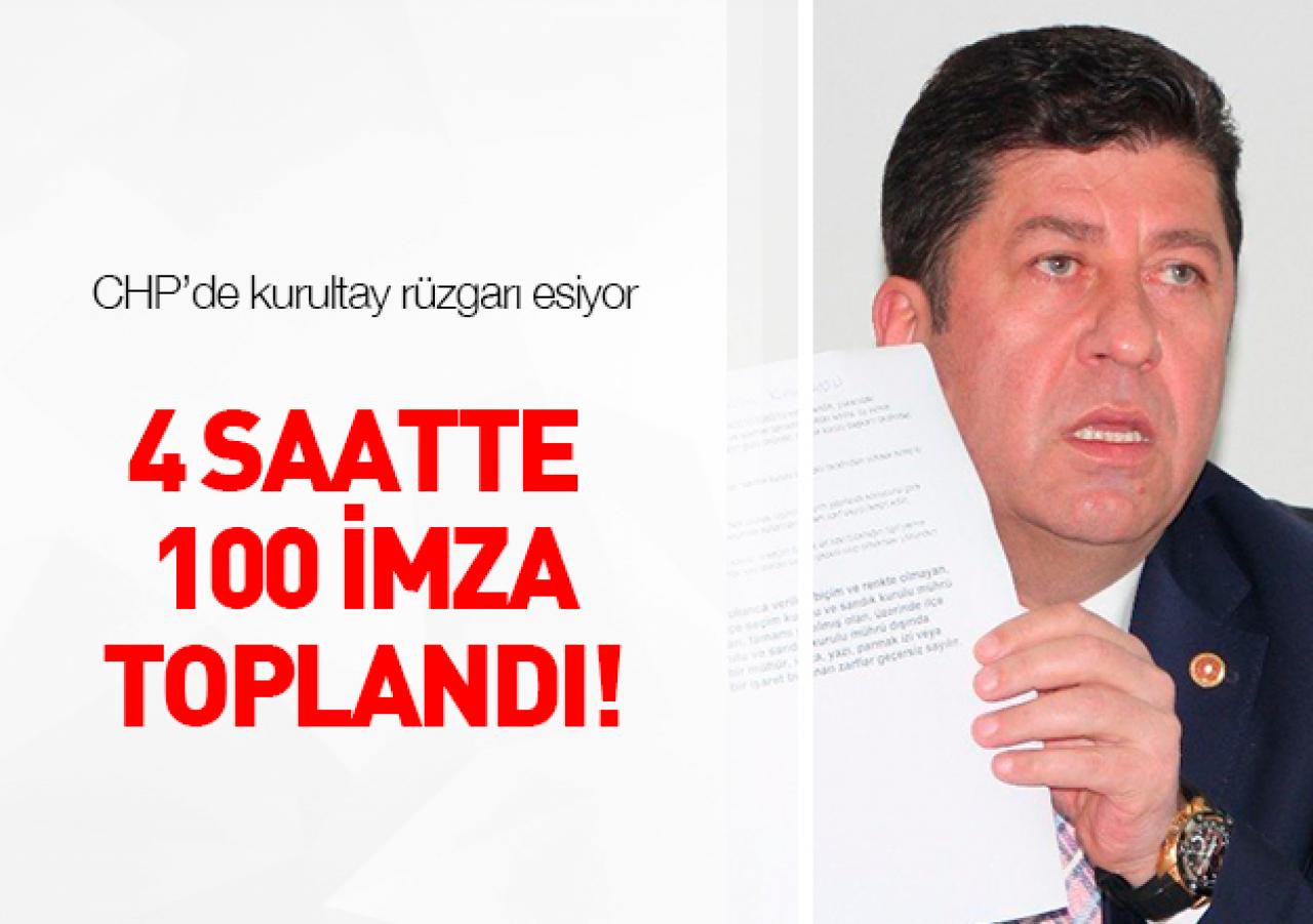 4 Saatte 100 imza!