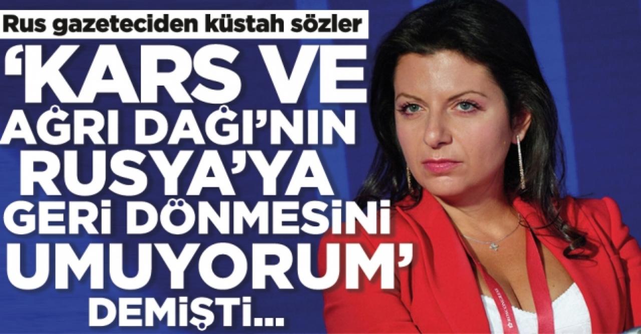 Daha önce küstahça Kars ve Ağrı Dağı paylaşımı yapan Rus gazeteciden yeni skandal