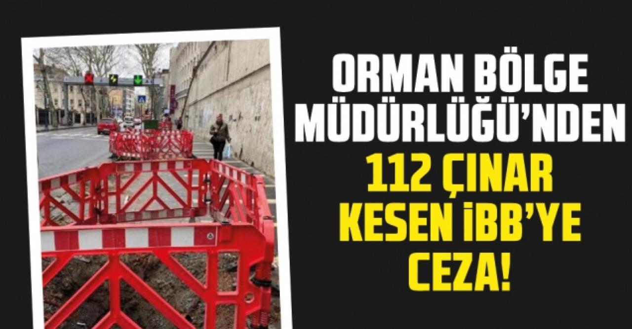 112 çınar kesen İBB'ye ceza!