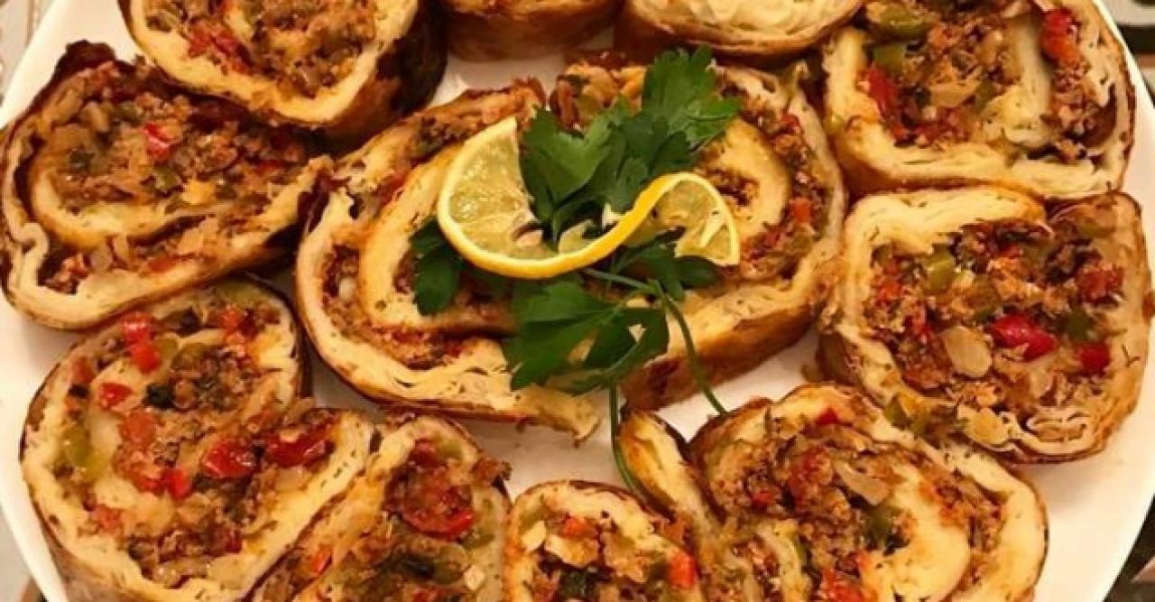 Gelinim Mutfakta lahmacun böreği tarifi, malzemeleri ve yapılışı