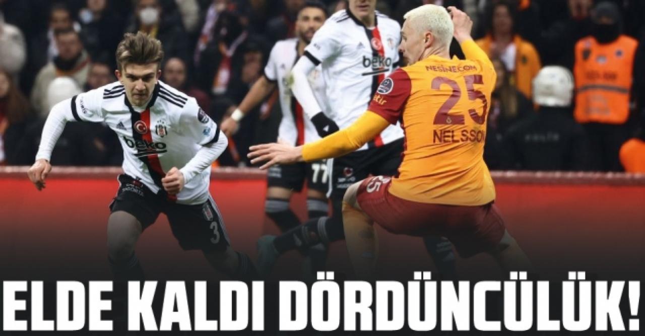 Beşiktaş'ın elinde dördüncülük kaldı!