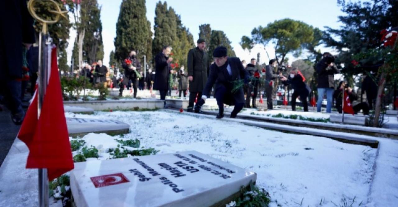 Çanakkale Şehitleri kar altında anıldı