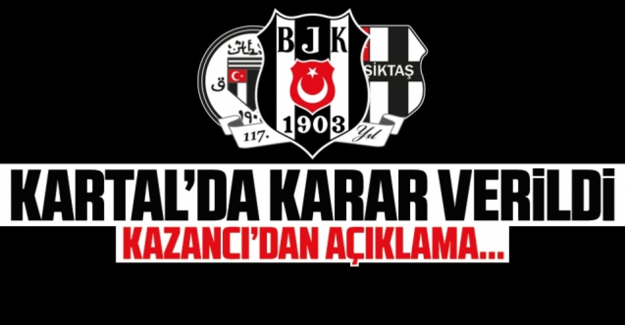 Beşiktaş'ta teknik direktör kararı verildi!