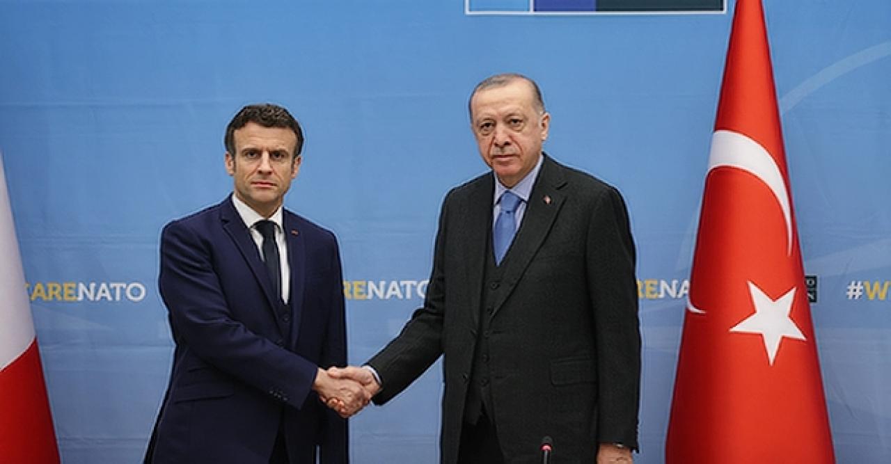 Cumhurbaşkanı Erdoğan Macron ile görüştü