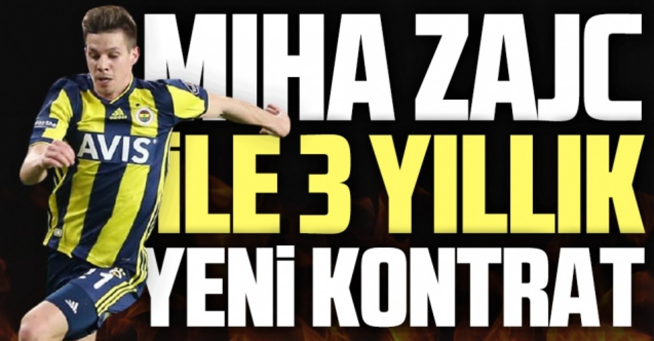 Fenerbahçe'de Miha Zajc kararı! 3 yıl daha...