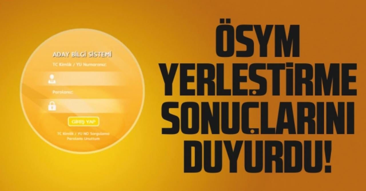 ÖSYM yerleştirme sonuçlarını duyurdu | Sağlık Bakanlığı 10 bin sözleşmeli personel alımı sonuçları öğren