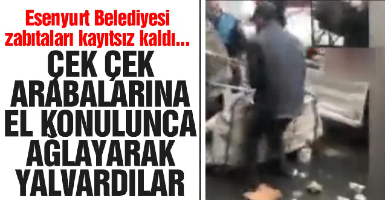 Esenyurt'ta çek çek arabaları ellerinden alınan çocuklar gözyaşlarına boğuldu