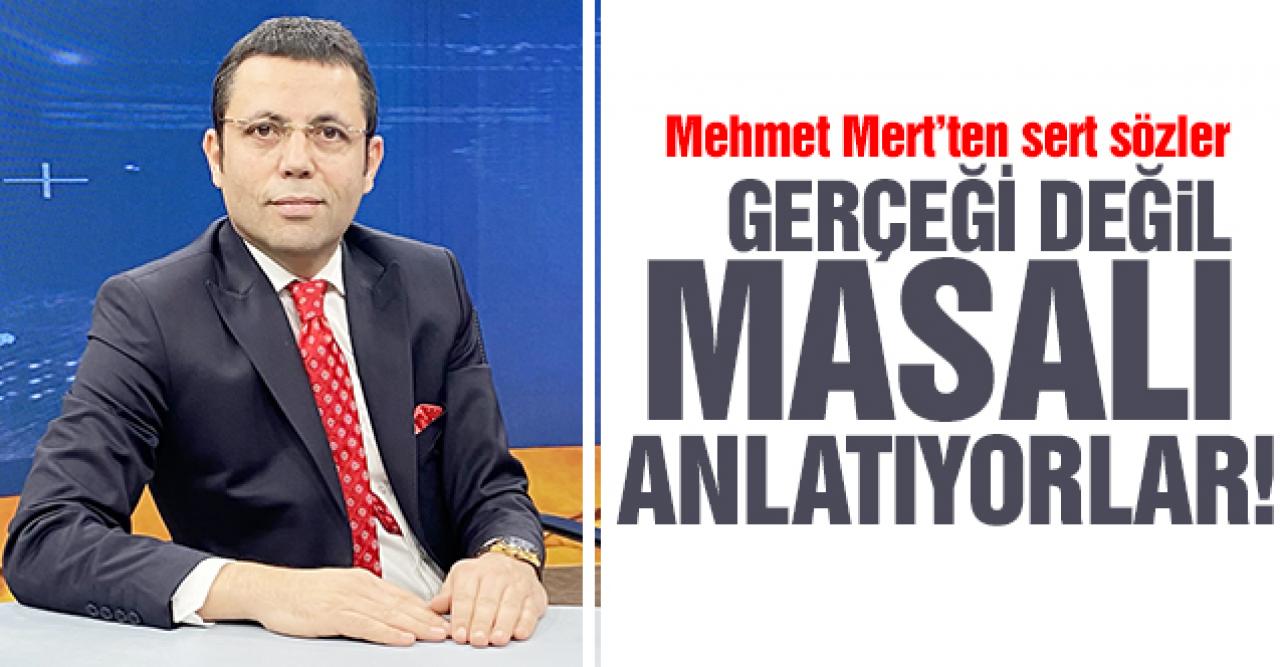 Mehmet Mert: Gerçeği değil masalı anlatıyorlar!