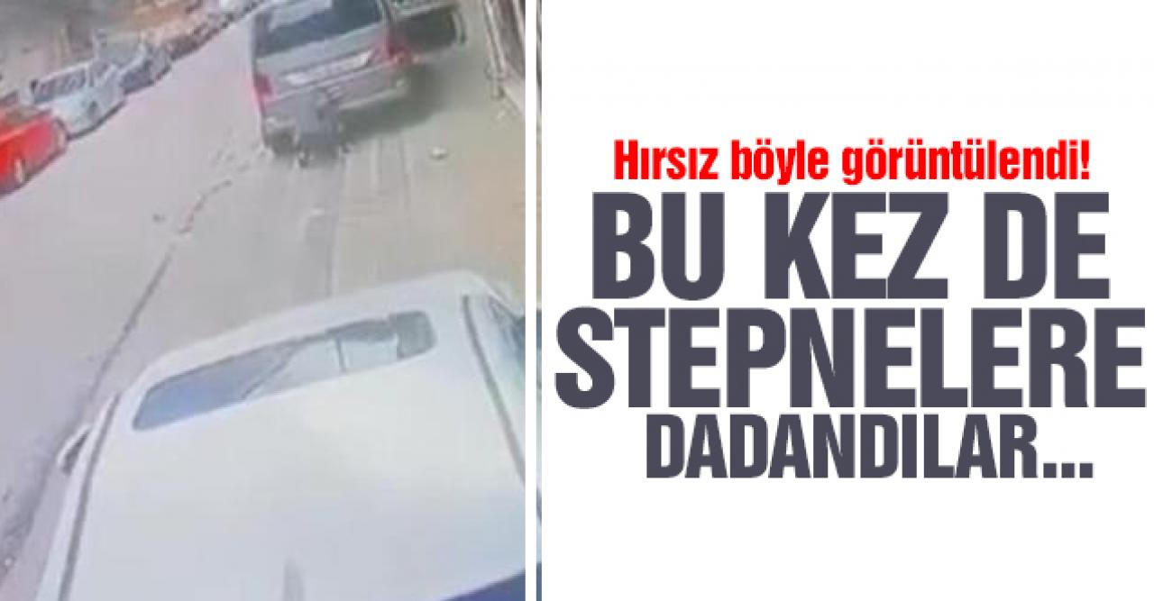 Hırsızların şimdiki hedefi stepne! O anlar görüntülendi...