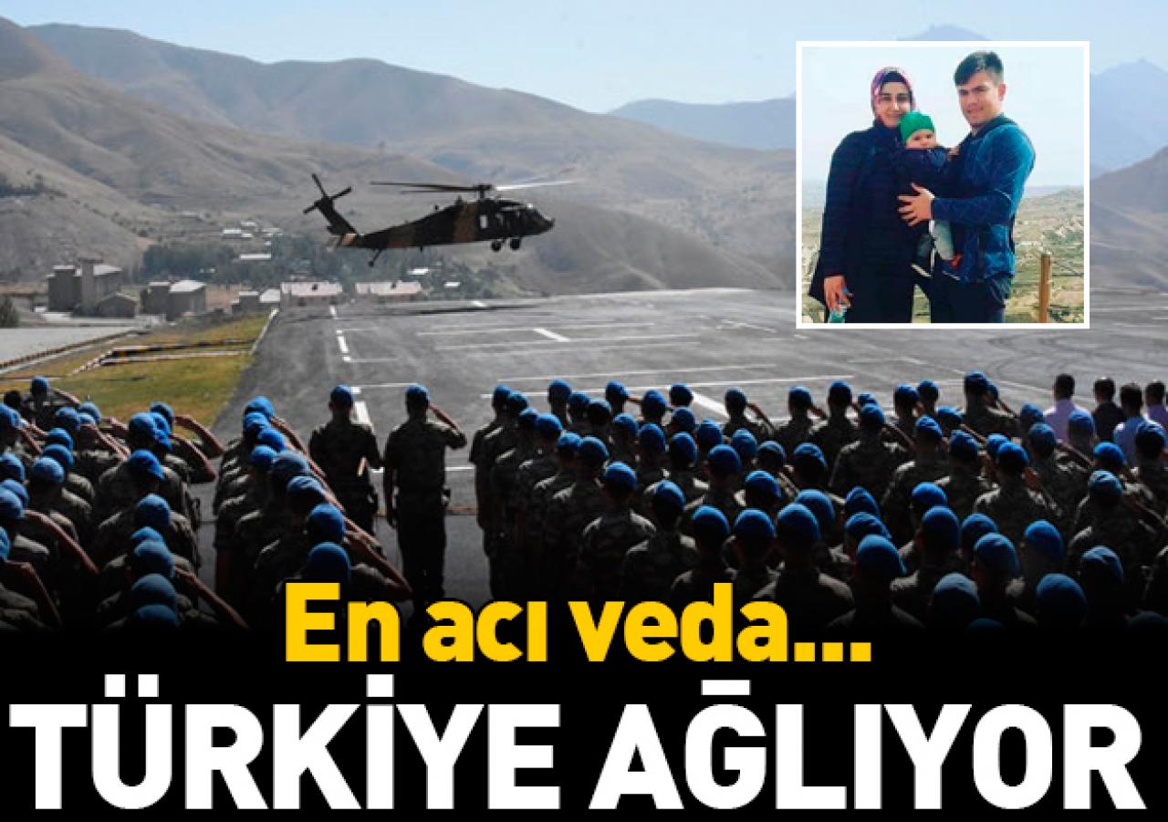 PKK'lı hainler tarafından katledilen anne ve 11 aylık bebeğe cenaze töreni