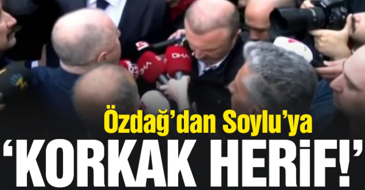 Ümit Özdağ'dan Süleyman Soylu'ya: Korkak herif kapının önüne gel