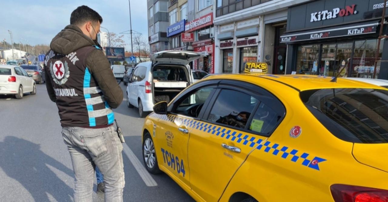 Kadıköy'de taksi denetimi: 2 şoföre ceza