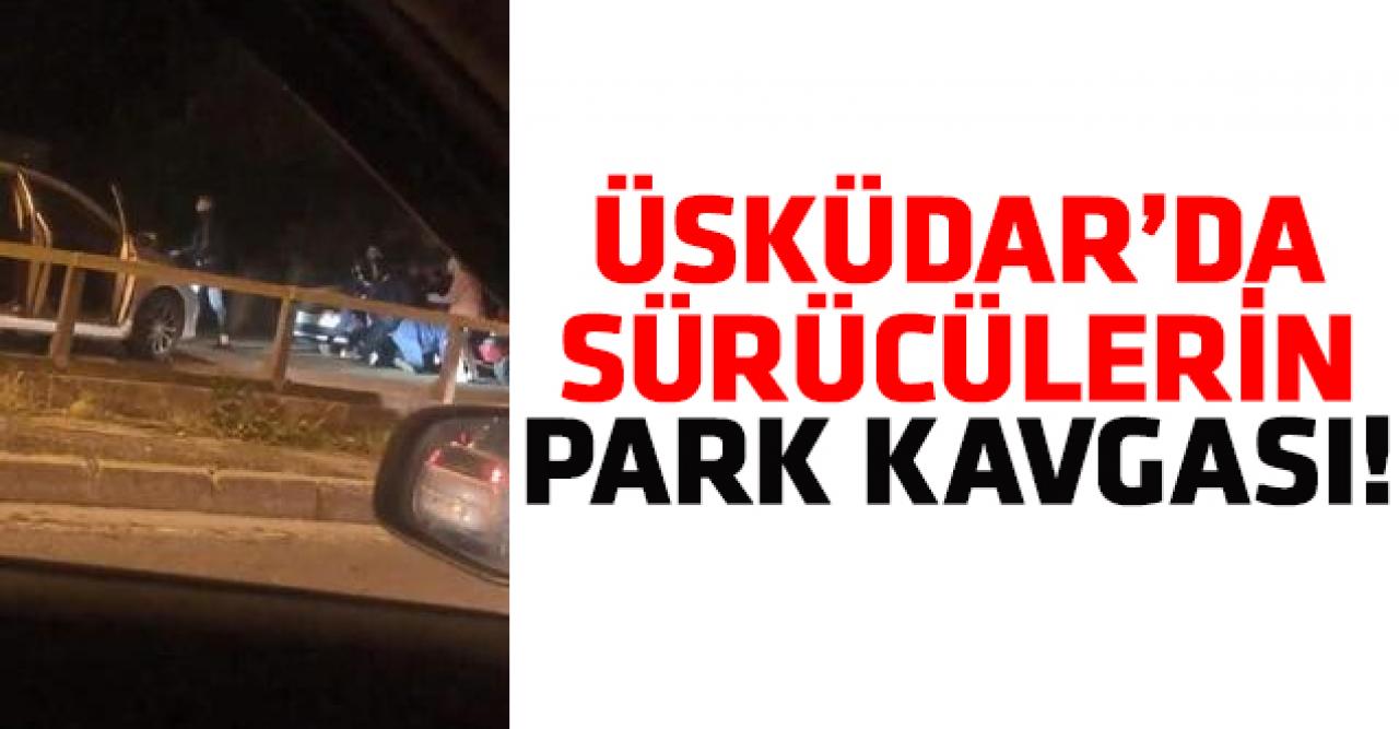 Üsküdar'da sürücülerin park kavgası!