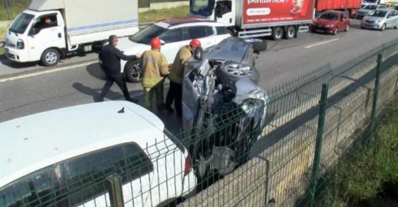 Kartal'da zincirleme kaza; 1 yaralı