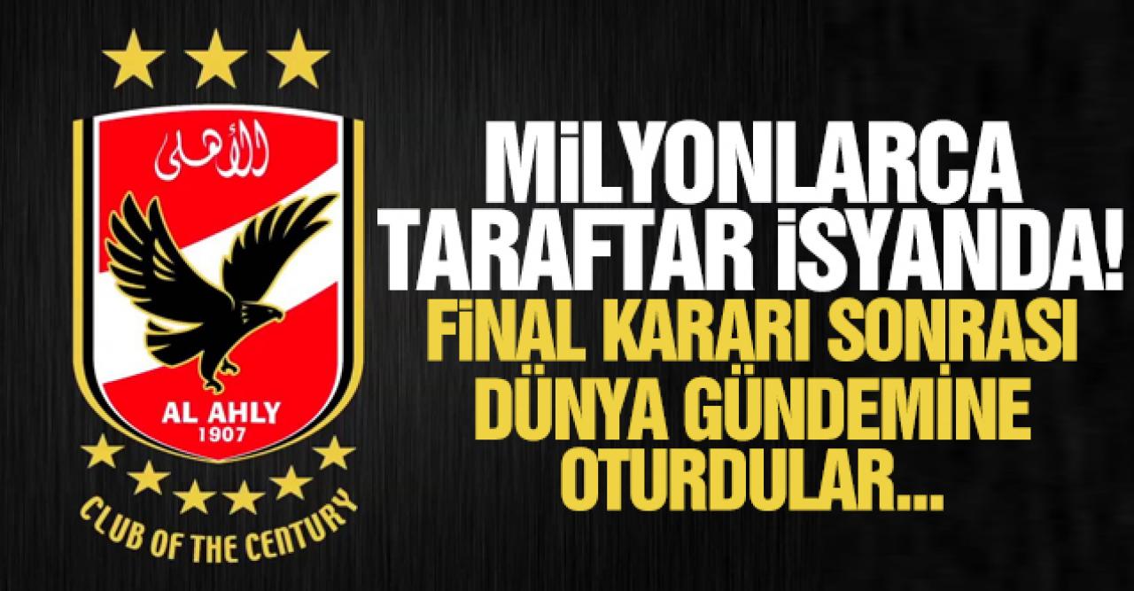 Al Ahly taraftarı final kararı sonrasında çılgına döndü! Dünya gündemine oturdular