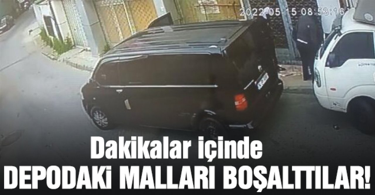 Dakikalar içinde depoyu boşalttılar!