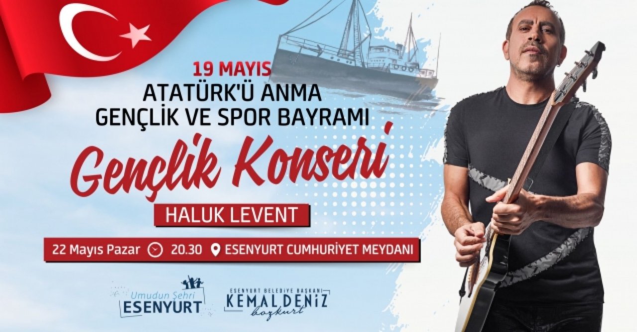 Esenyurt'un 19 Mayıs konukları Haluk Levent ve Zülfü Livaneli