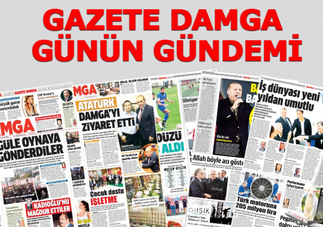 Gazete Damga 18.12.2017 Pazartesi manşetinde neler var! Gazete Oku