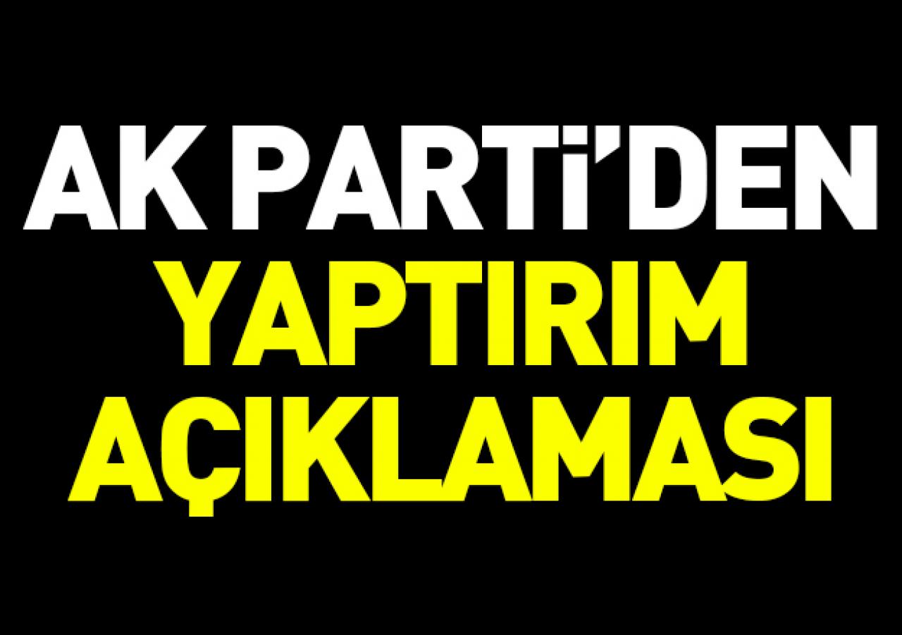 Ak Parti'den ABD'nin yaptırım kararı hakkında açıklama