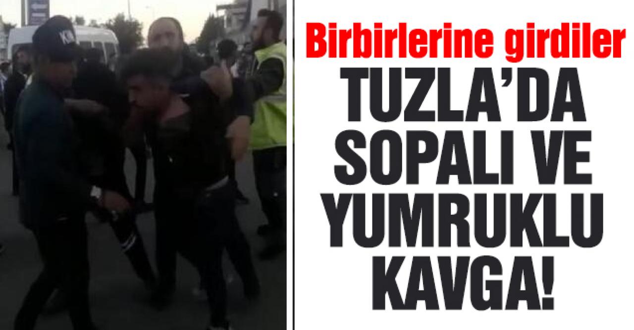 Tuzla'da husumetli gruplar birbirine girdi!