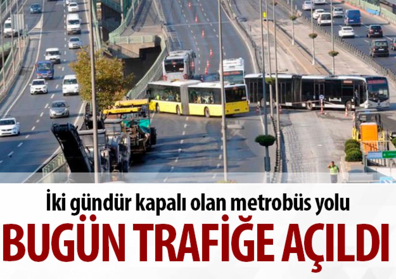 Haliç Köprüsü metrobüs yolu trafiğe açıldı