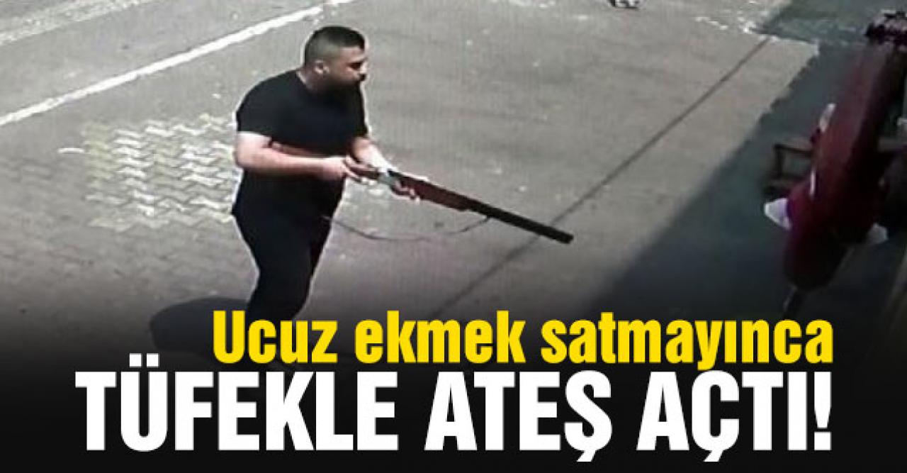 Ucuz ekmek satmayan fırıncıyı tehdit edip ateş açtı