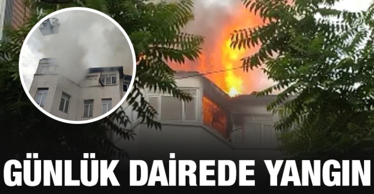 Fatih'teki günlük dairede yangın