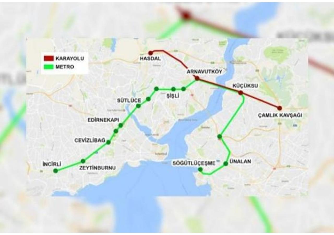 İstanbul'un iki yakasını birleştirecek üç katlı tünelin güzergahı belli oldu