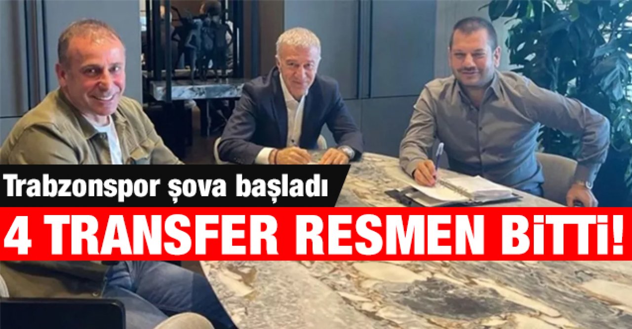 Trabzonspor şova başladı! 4 transfer KAP'a bildirildi