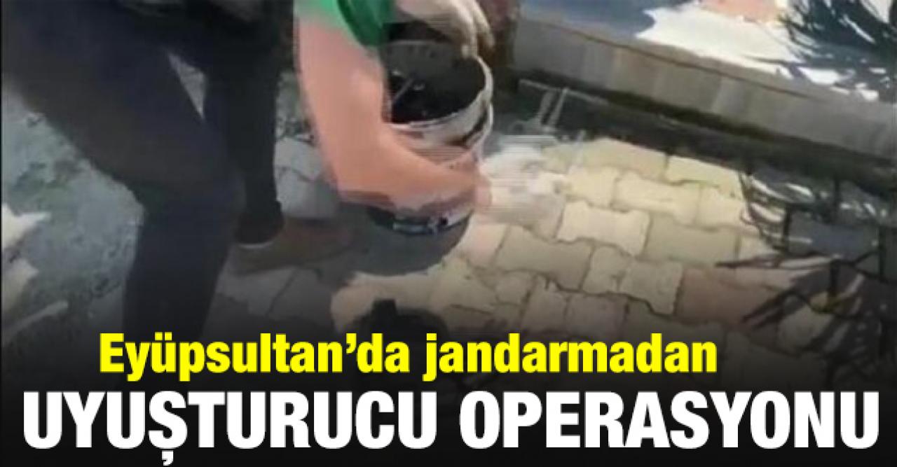 Eyüpsultan'da jandarmadan uyuşturucu operasyonu