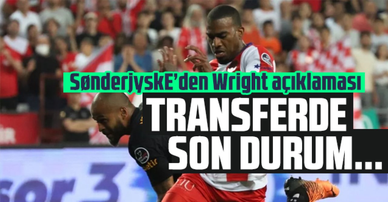 SønderjyskE'den Haji Wright açıklaması: Aceleci değiliz!