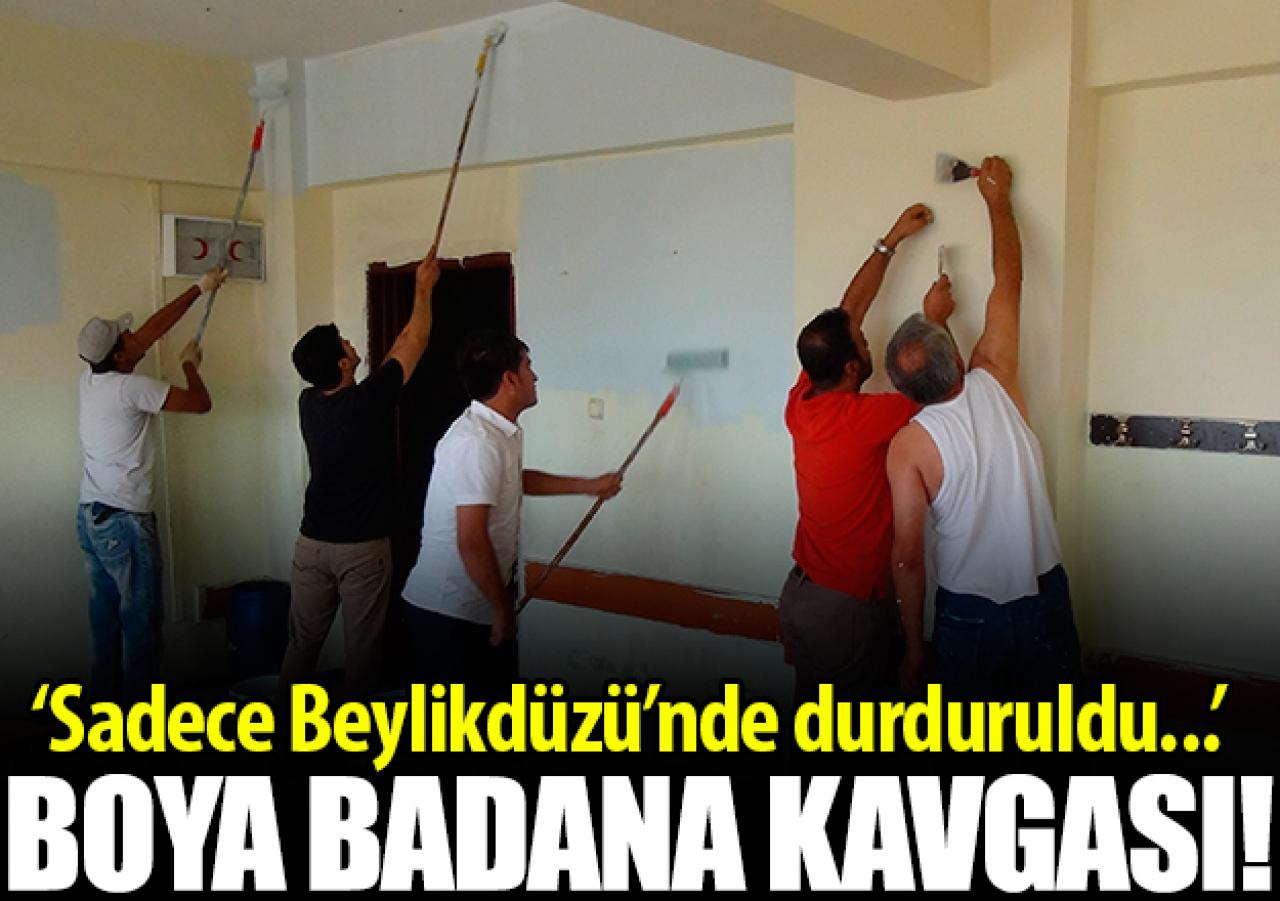 Boya badana kavgası!