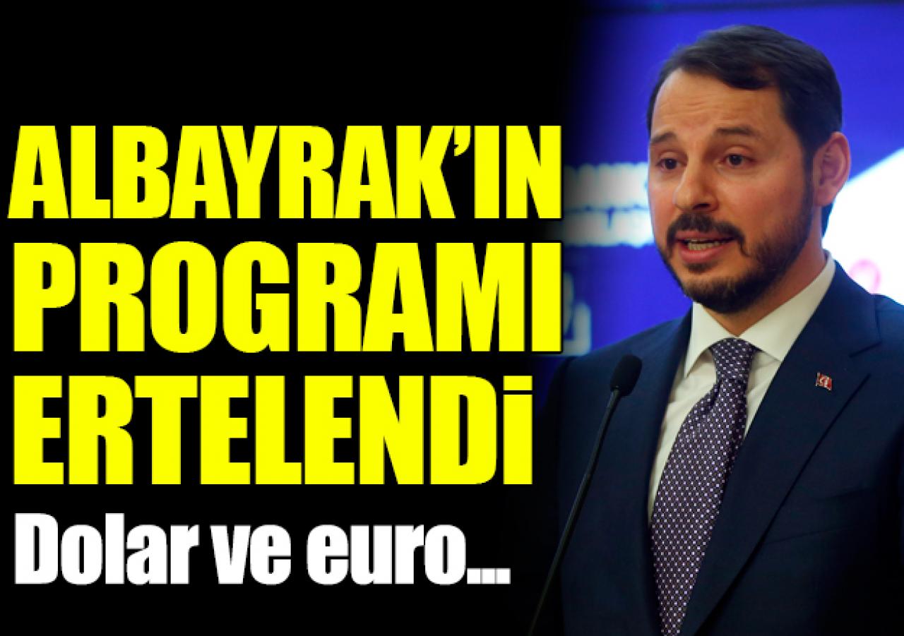 Albayrak'ın Yeni Ekonomi Modeli Tanıtım Toplantısı ertelendi