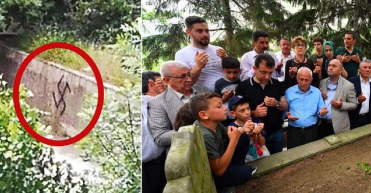 İmamoğlu'nun aile mezarlığına çizilen gamalı haçlarla ilgili Emniyet'ten açıklama