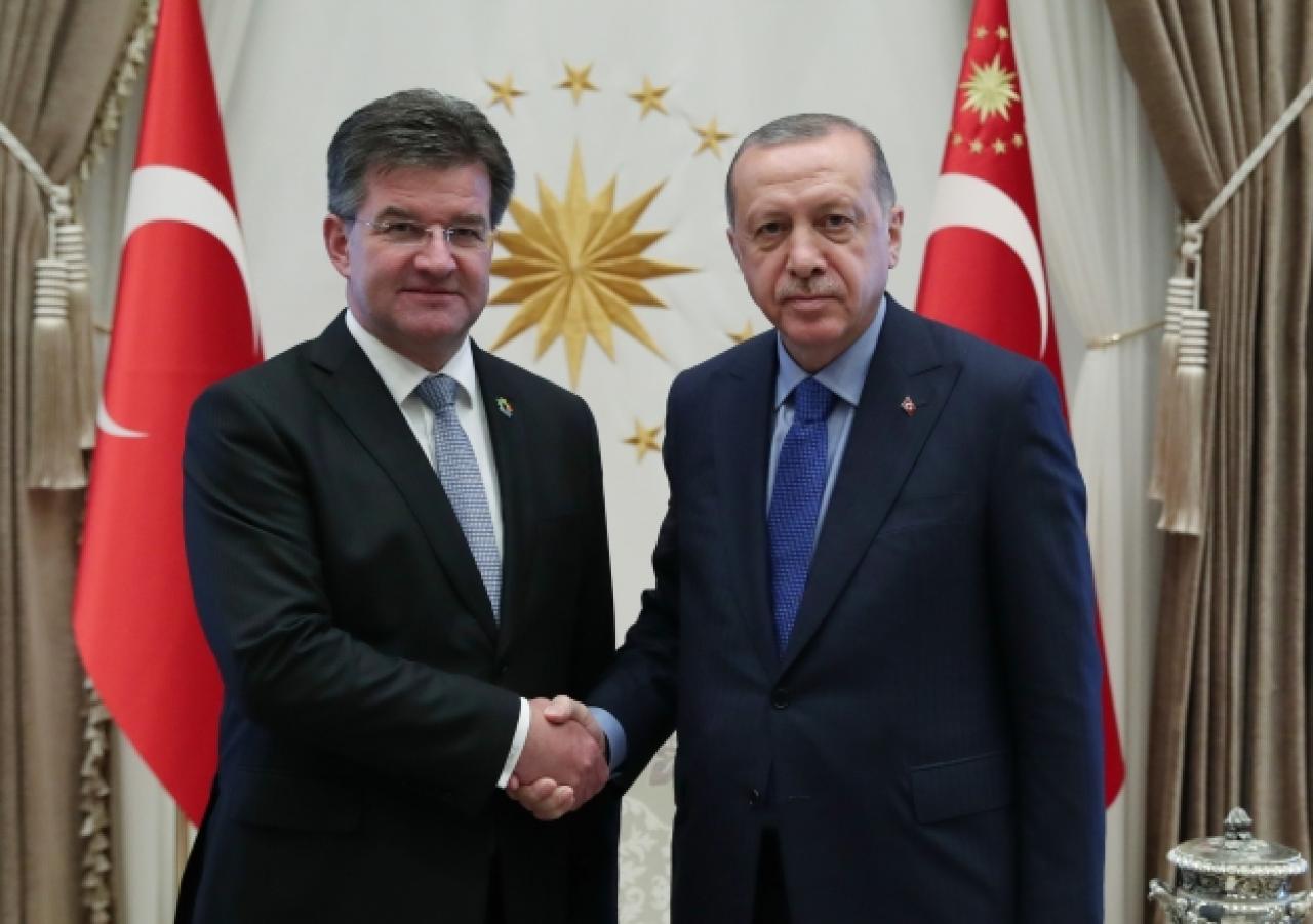 Cumhurbaşkanı Erdoğan, BM Genel Kurul Başkanı Miroslav Lajcak'ı kabul etti 